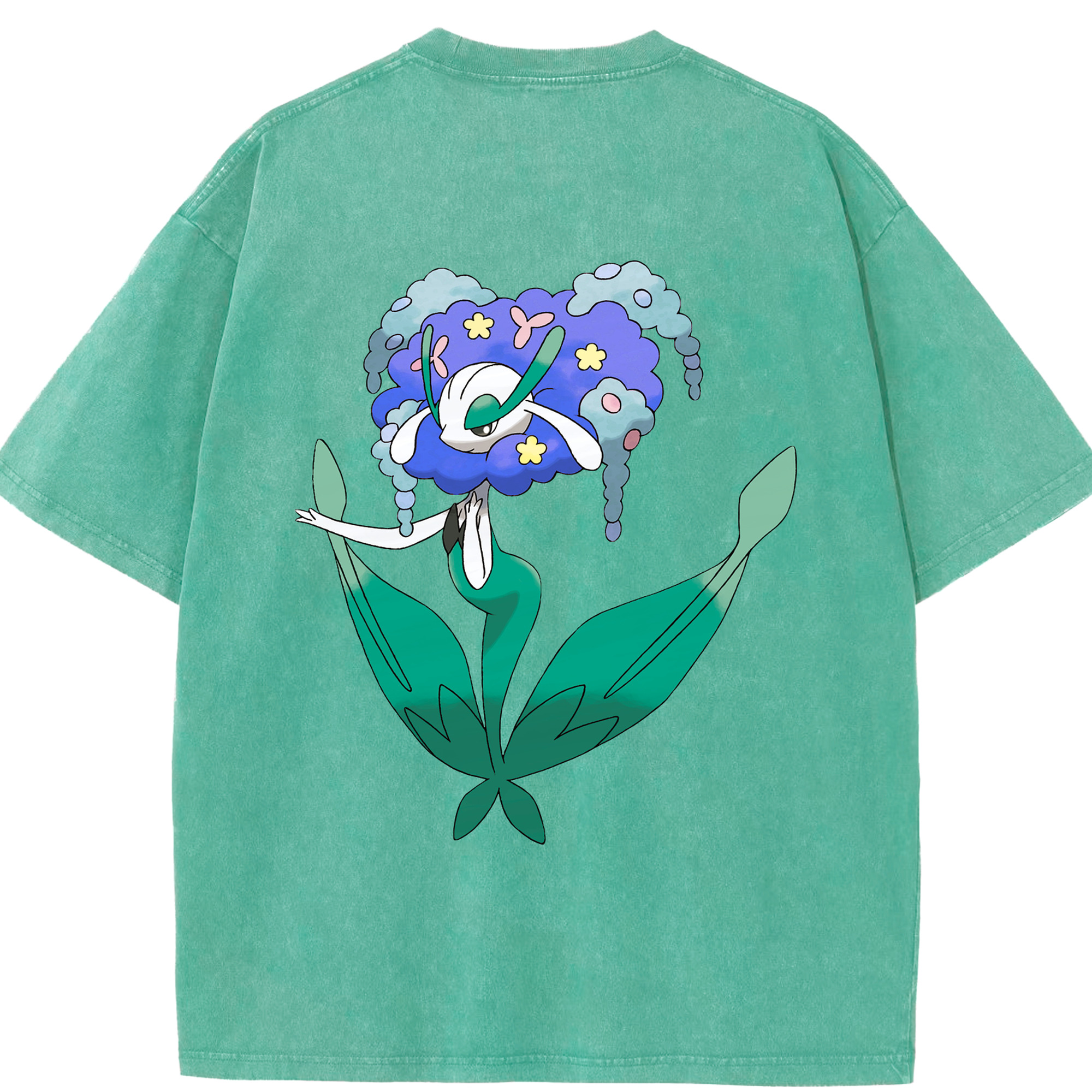 （画像用） ポケットモンスター Pokémon 綿100% ヴィンテージ風 半袖Tシャツ（背面プリント）